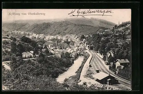 AK Kyllburg, Ortsansicht vom Oberkailerweg