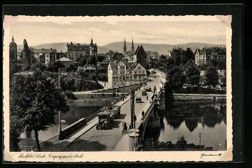 AK Saalfeld a. S., Eingang in die Stadt