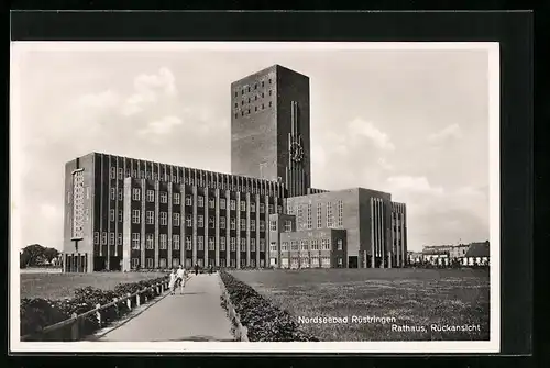AK Rüstringen, Rathaus, Rückansicht
