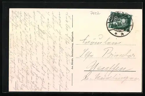 AK Haigerloch, Ortsansicht aus der Vogelschau