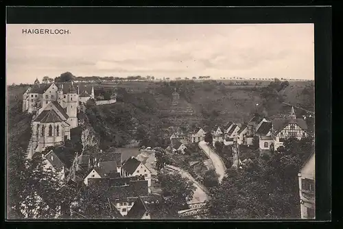 AK Haigerloch, Ortsansicht aus der Vogelschau