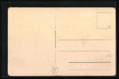 AK Siegburg, Ortsansicht 1575 mit Abtei Michaelsberg u. Kath. Kirche