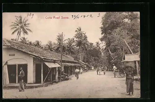 AK Ceylon, Cotta Road Scene