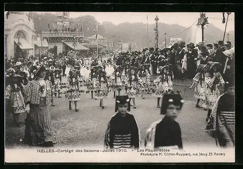 AK Brüssel / Bruxelles, Cortège des Saisons 1910, Les Paquerettes