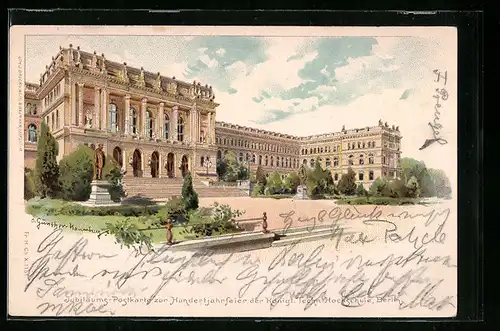 Lithographie Berlin, Königl. Techn. Hochschule 1899