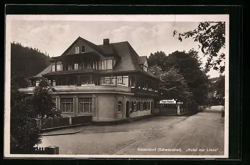 AK Sitzendorf /Schwarzatal, Hotel zur Linde
