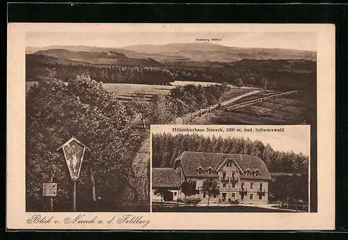 AK Neueck i. bad. Schwarzwald, Blick von Neueck auf den Feldberg