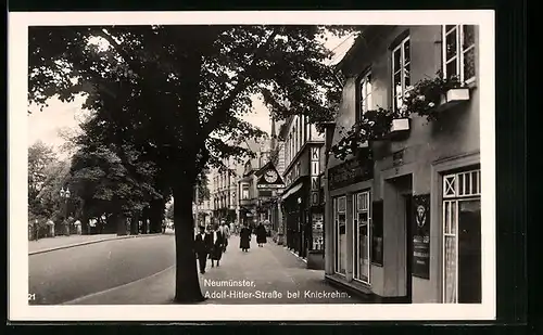 AK Neumünster, Strasse bei Knickrehm