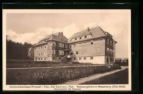 AK Masserberg /Thür. Wald, Genesungsheim, Kreiskrankenkasse Arnstadt i. Thür.
