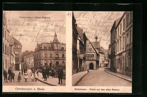 AK Oberlahnstein a. Rhein, Hochstrasse, Neues Rathaus