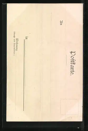 AK Landshut, Ansicht vom Rathaus