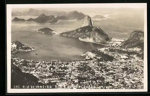 AK Rio de Janeiro, Vista do Corcovado, Zuckerhut