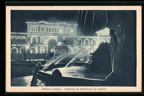 AK Buenos Aires, Palacio de Gobierno de Noche