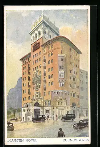 Künstler-AK Buenos Aires, Jousten Hotel