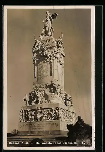 AK Buenos Aires, Monumento de los Espanoles