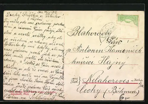 AK Pécs, Blick über die Dächer der Stadt