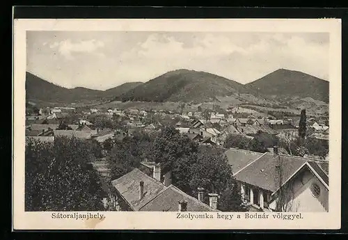 AK Sátoraljaujhely, Zsolyomka hegy a Bodnár völggyel