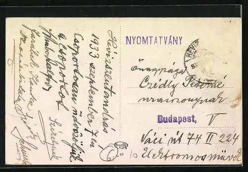 AK Hévizfürdö, Restaurant an einem Teich