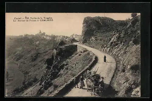 AK Chaliers, Vallée de la Truyére, Le Rocher de Frirou