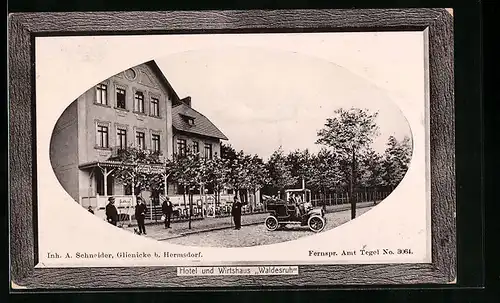 Präge-AK Glienicke b. Hermsdorf, Hotel und Wirtshaus Waldesruh