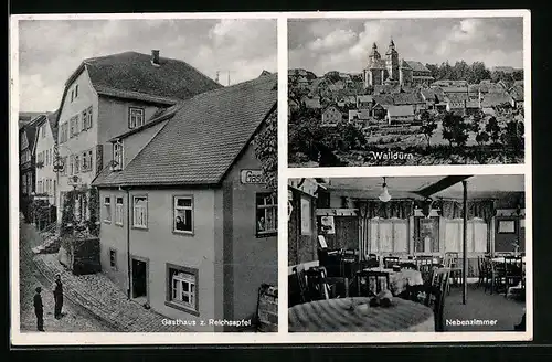 AK Walldürn, Gasthaus zum Reichsapfel, Ortsansicht