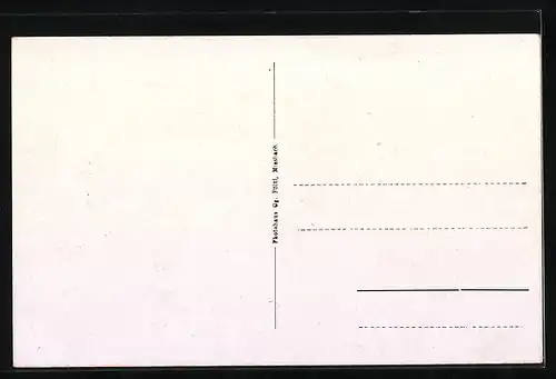 AK Reichersdorf, Gasthaus von Mathias Rank, Ortsansicht