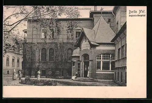 AK Berlin, Augusta-Hospital Vorderseite, Scharnhorststrasse 3
