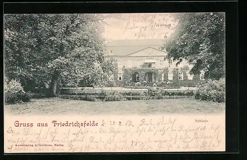 AK Berlin-Friedrichsfelde, Schloss mit Anlagen