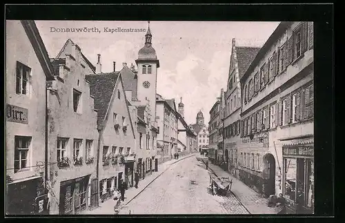 AK Donauwörth, Partie in der Kapellenstrasse