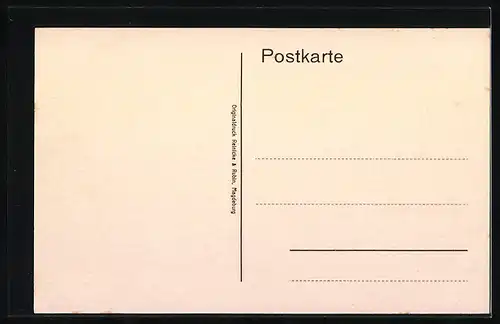 AK Hess. Oldendorf, Partie bei der Oberförsterei