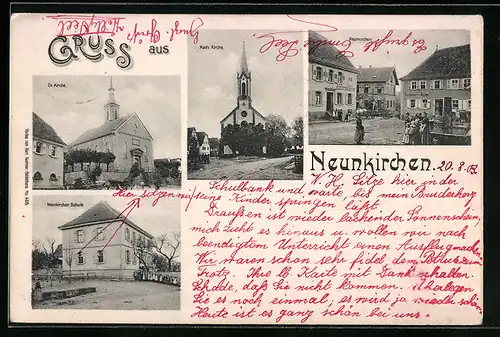 AK Neunkirchen, Schule, Ev. Kirche, Kath. Kirche