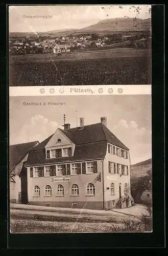 AK Fützen, Gasthaus zum Hirschen, Gesamtansicht