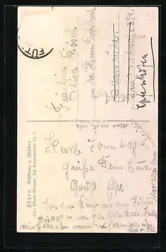 AK Fützen, Gasthaus zum Hirschen, Gesamtansicht