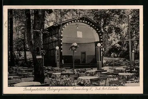 AK Naumburg /Saale, Parkgasthaus Bürgergarten von Robert Lüdecke