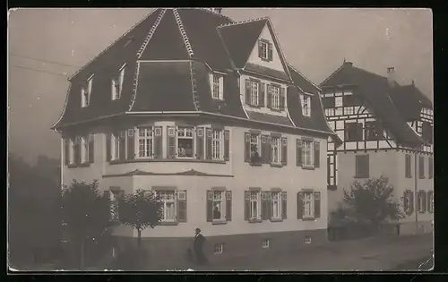 Foto-AK Vaihingen /Enz, Franckstrasse Ecke Friedrichstrasse im Jahr 1909