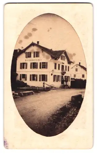 Fotografie H. Naumann, Turbenthal, Ansicht Turbenthal, Partie im Ort mit der Bierbrauerei Arnold Heusser