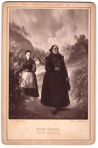 Fotografie Friedrich Bruckmann, München, Gemälde: Mutter Swartsch, nach C. Beckmann