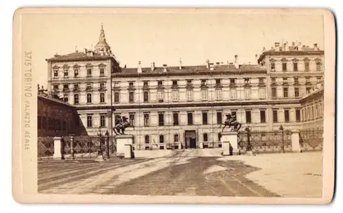 Fotografie Giacomo Brogi, Firenze, Ansicht Torino, Blick auf den Palazzo Reale, 1872