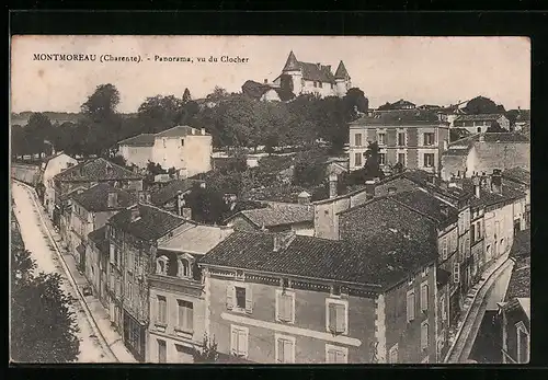 AK Montmoreau, Panorama vu du Clocher