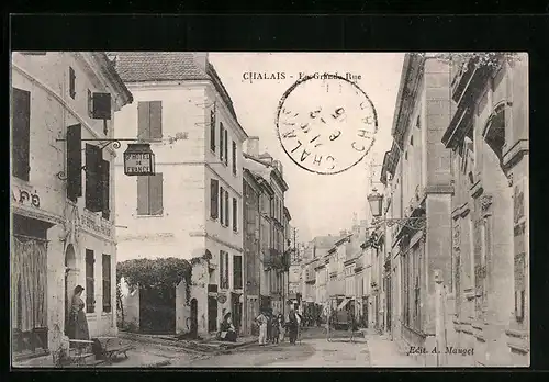 AK Chalais, La Grande Rue, Grand Hotel de France