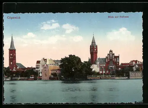 AK Berlin-Köpenick, Cöpenick, Blick auf Rathaus