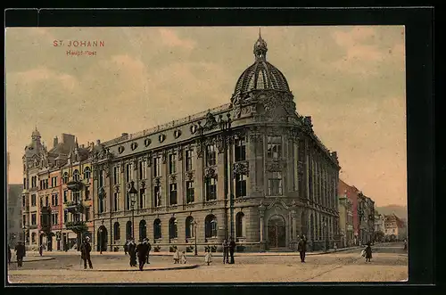 AK St. Johann, Ansicht der Haupt-Post