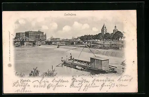 AK Hameln, Fischer beim Lachsfang