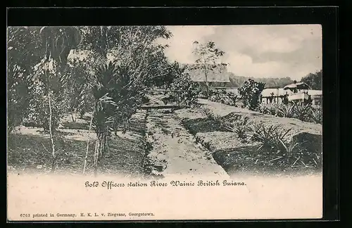 AK Guiana, Gold Officers station River Wainie British Guiana