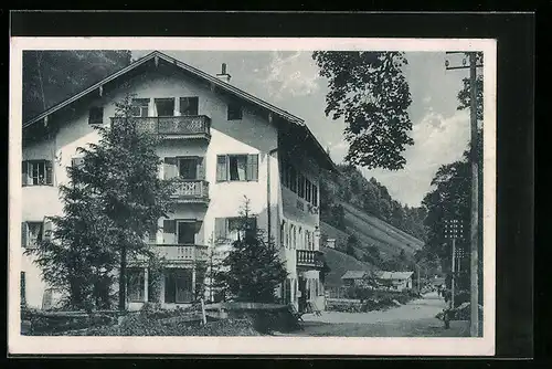 AK Ramsau b. Berchtesgaden, Gasthof zur Wimbachklamm, Bes. H. Engljähringer