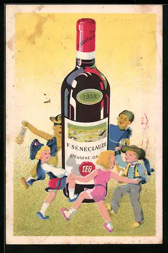 AK Reklame für Spirituose F. Seneclauze