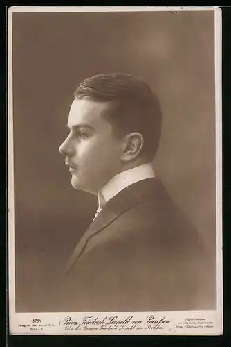 AK Prinz Friedrich Leopold von Preussen im eleganten Jackett