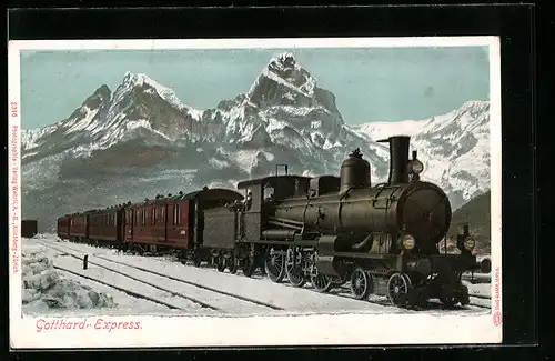 AK Gotthard-Express, schweizer Eisenbahn