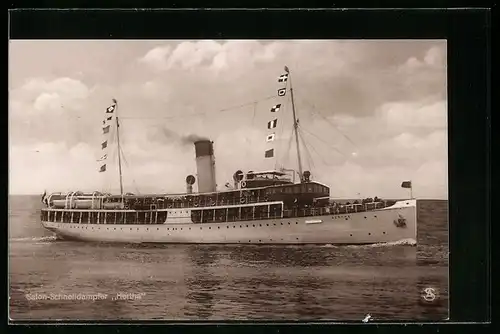 AK Salon-Schnelldampfer Hertha