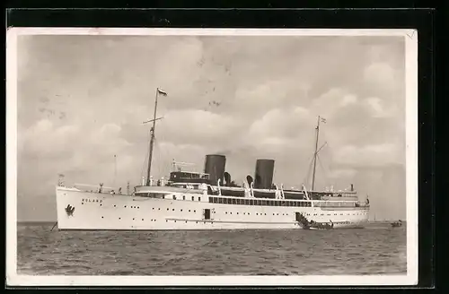 AK Schnelldampfer Roland auf hoher See